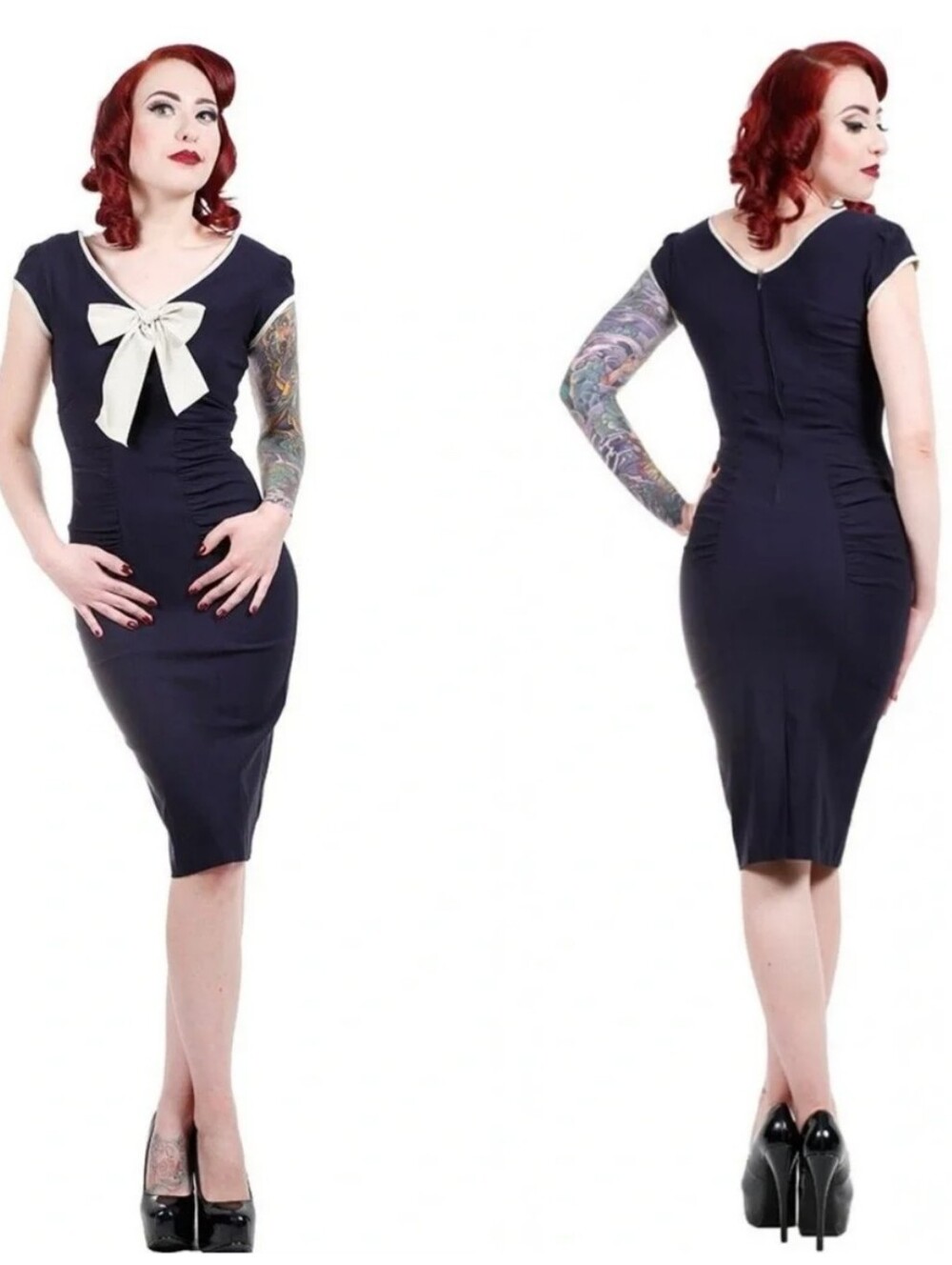 Stop Staring Newport 1950's Fitted Wiggle Dress Size Small